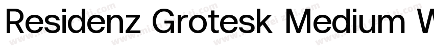 Residenz Grotesk Medium Wide字体转换